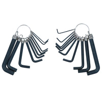 20pc Metric & Imperial AF Allen Key Hex Key Allan Wrench Keys On Ring