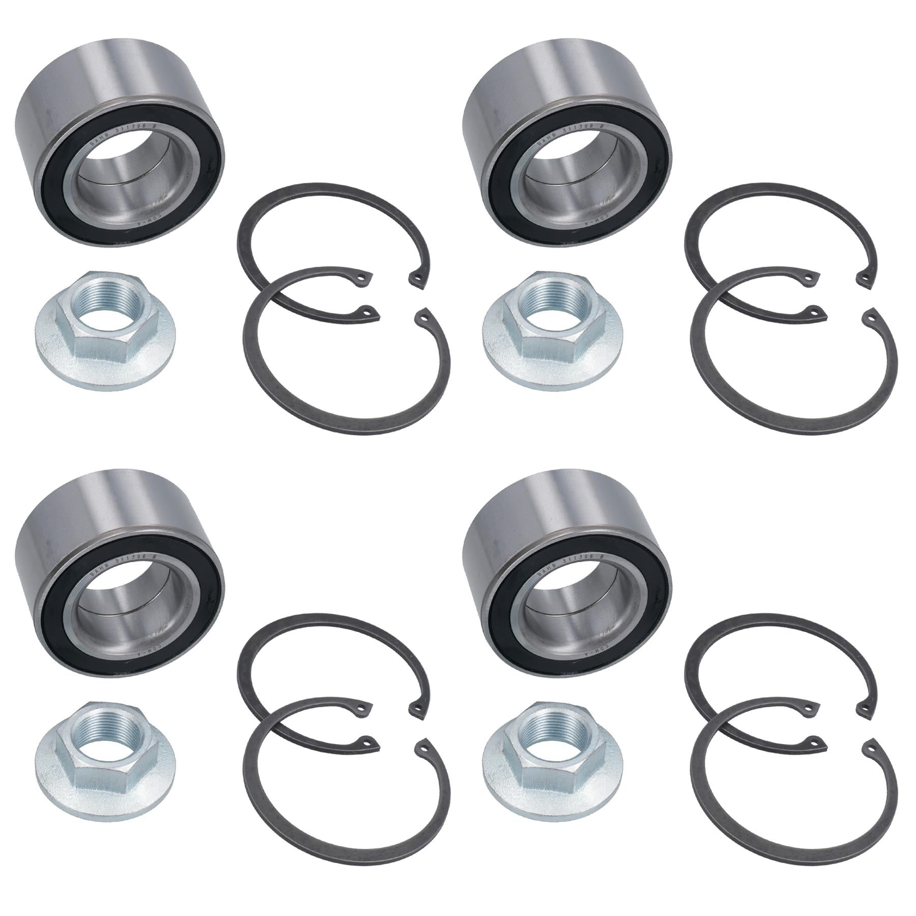 Trailer Sealed Bearing Kit For ALKO 2051 200 x 50 Knott 250 x 40 Euro Drums 4pc