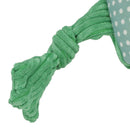 Small Frog Knottie Plush Durable Multi Squeaky Dog Puppy Toy 7x12x20cm
