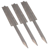 Garden Triple Sleeper Straight Support Spike Stake Stainless Steel 930mm