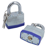 2pc 50mm Keyed Alike Padlock Laminated Steel Padlocks Shed Gate Lock TE152