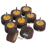 60mm 80 Grit Abrasive Flap Wheel Discs Sanding Rust Removal 6mm Shank