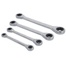 Torx / E Ratchet Spanner Wrench Set Double Ended E6 - E24 4pc Set BERGEN AT482