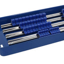 110pc Socket Set Rail / Rack Tray Clips Tool Box Storage 1/4 / 3/8" and 1/2"
