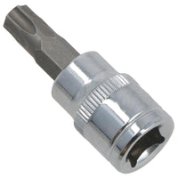T45 Male Torx Bit Star Socket 3/8" Drive Standard Internal Chrome Vanadium Steel