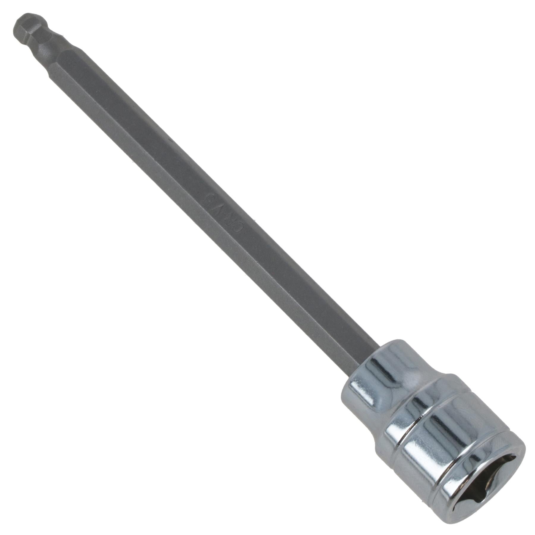 5mm 3/8" Drive Long Ball Ended Hex Allen Key Socket Bit 85mm Deep Reach CR-V