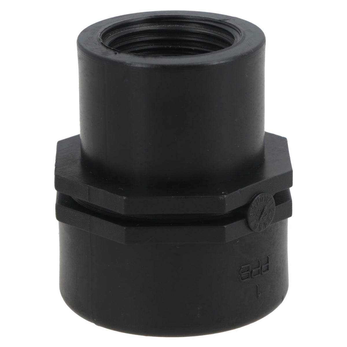 Polypropylene PP Female Threaded Pipe Reducing Socket 1in – 3/4in BSP