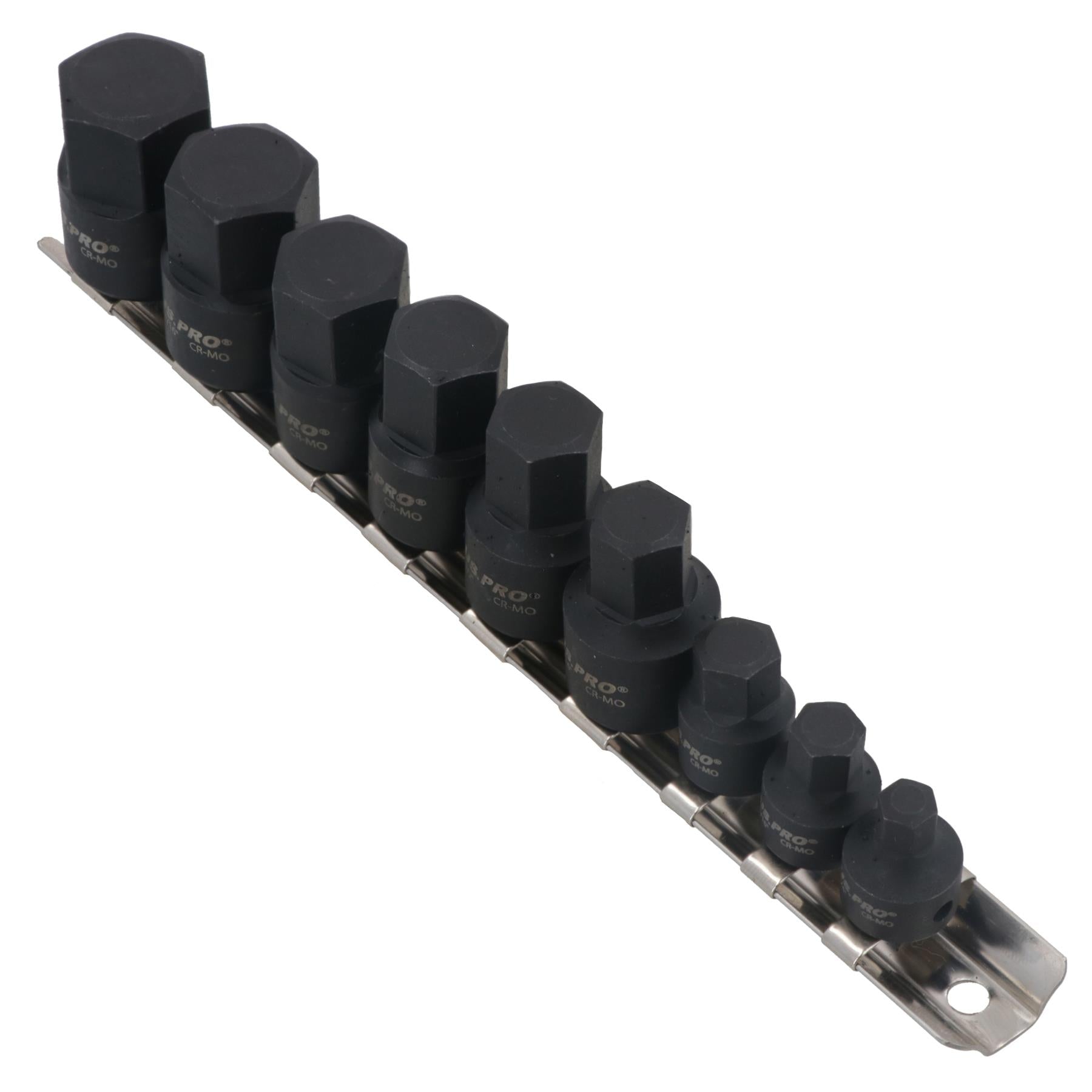 Douilles hexagonales mâles SAE impériales, entraînement 1/4" 3/8", jeu de 9 pièces 1/4" - 3/4"