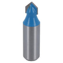 3 Pack TCT V Groover Router Cutter Cutting Bit 9.5mm D 90 Degree 1/2" Shank