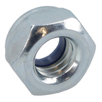 M6 x 1.0mm Nyloc Nut Fastener Hexagonal Metric Nuts Grade 8 Zinc Plated