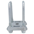 4 boulons en U et 2 plaques de base pour ressort à lames paraboliques doubles Ifor Williams 115 x 53 mm