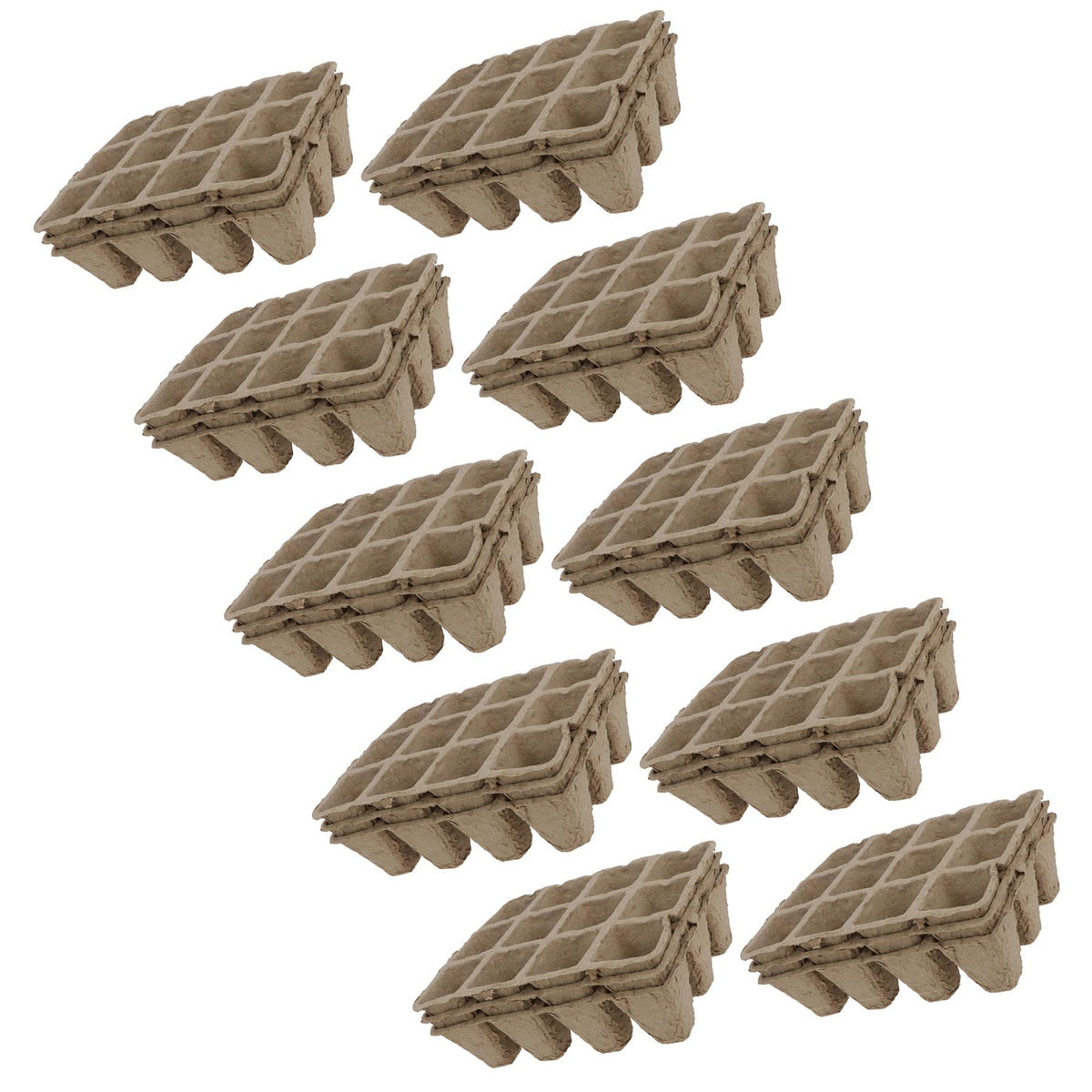 Biodegradable Seedling Starter Germination Trays Fibre Plant Pots