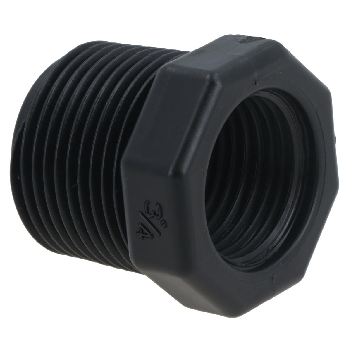 Polypropylene PP 3/4in – 1/2in Female – Male Pipe Threaded Reducing Bush