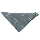 Festive Grey Smart Antler Hygge High Quality Bandanna For Dogs - One Size