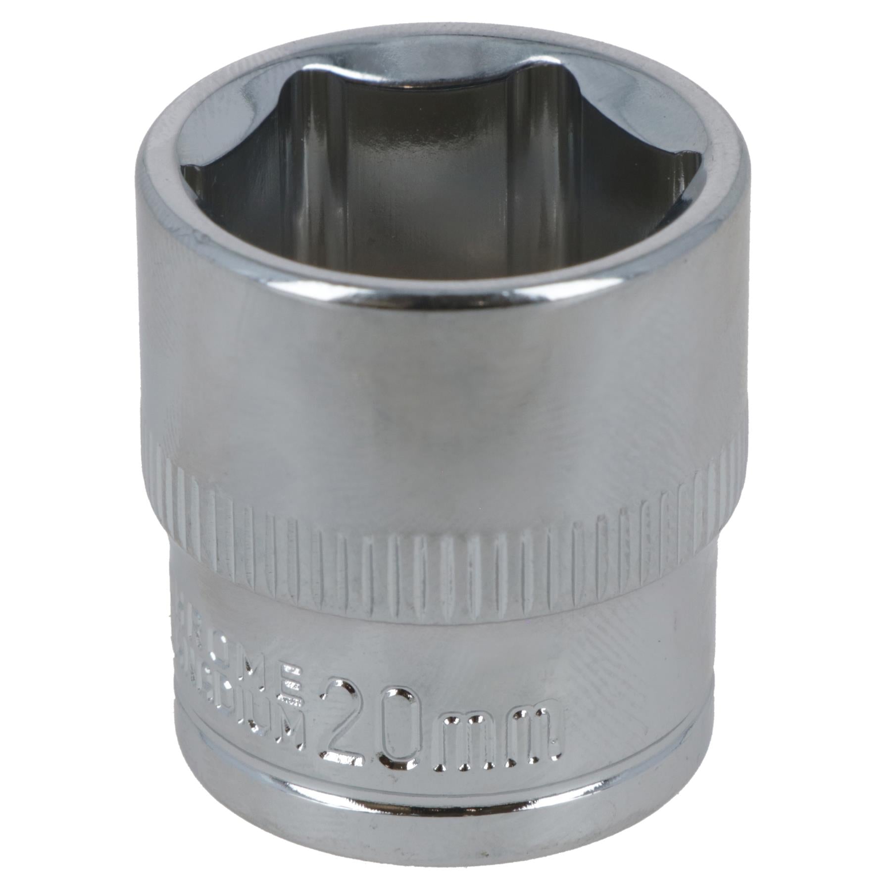 20mm 3/8" Drive Shallow Metric Socket Single Hex / 6 sided Bergen