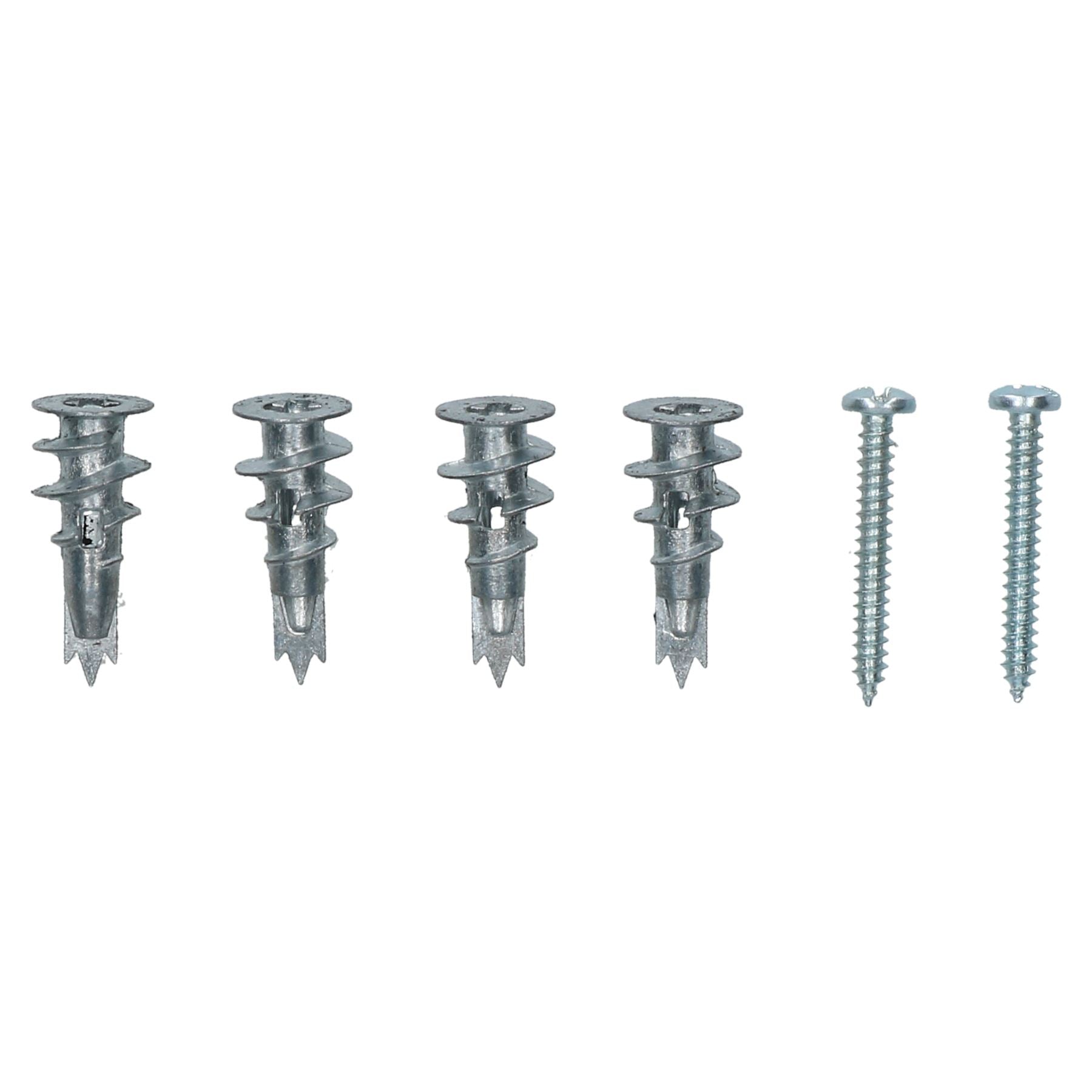 Plasterboard Dry Wall Speed Rawl Plugs + Metal Screws Fixings Fasteners 100pc