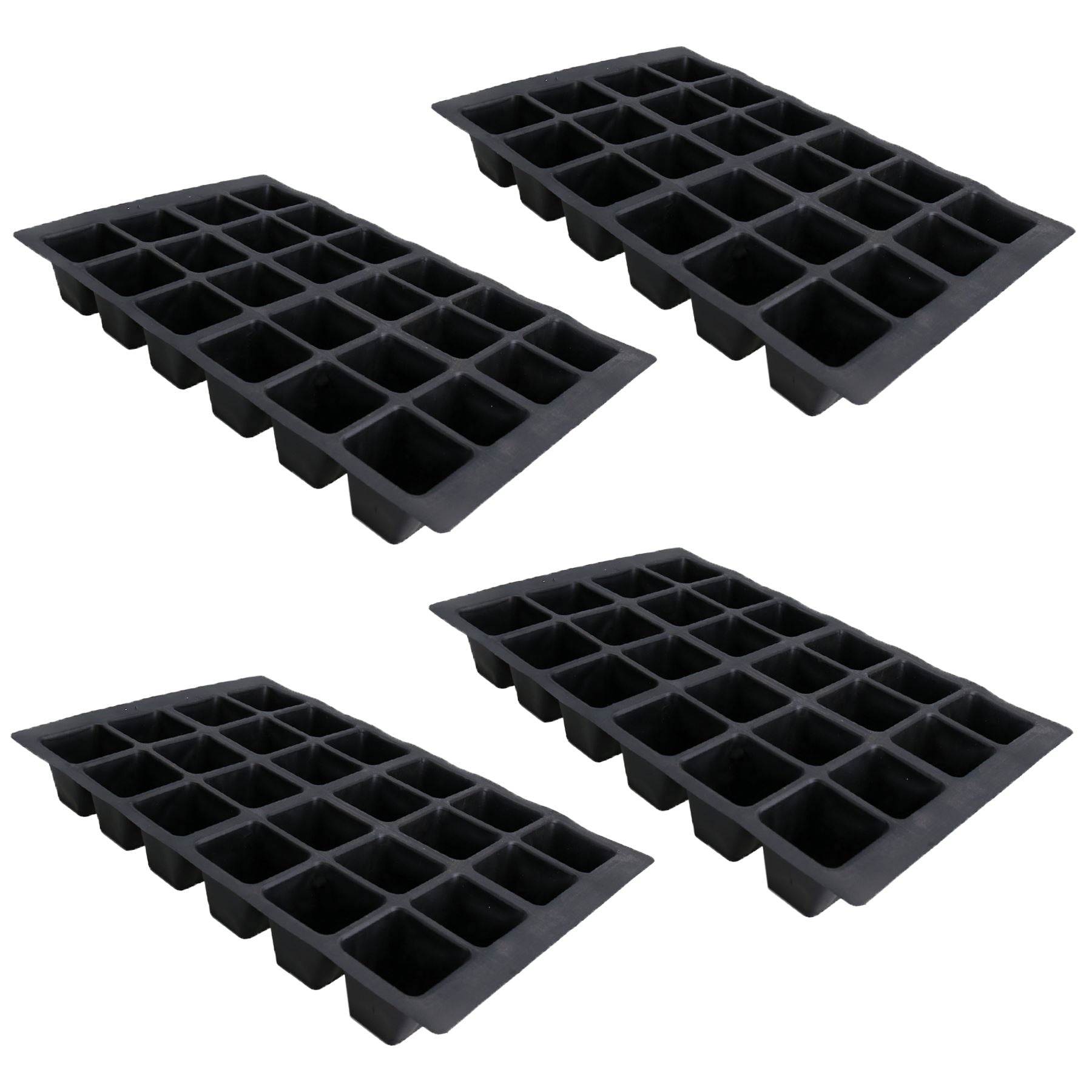 24 Cell Plant Trays Bedding Plant Pack Plastic Inserts Seed Germination Pots