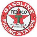 Plaque murale ronde en fonte Texaco pour garage, atelier, magasin, station-service