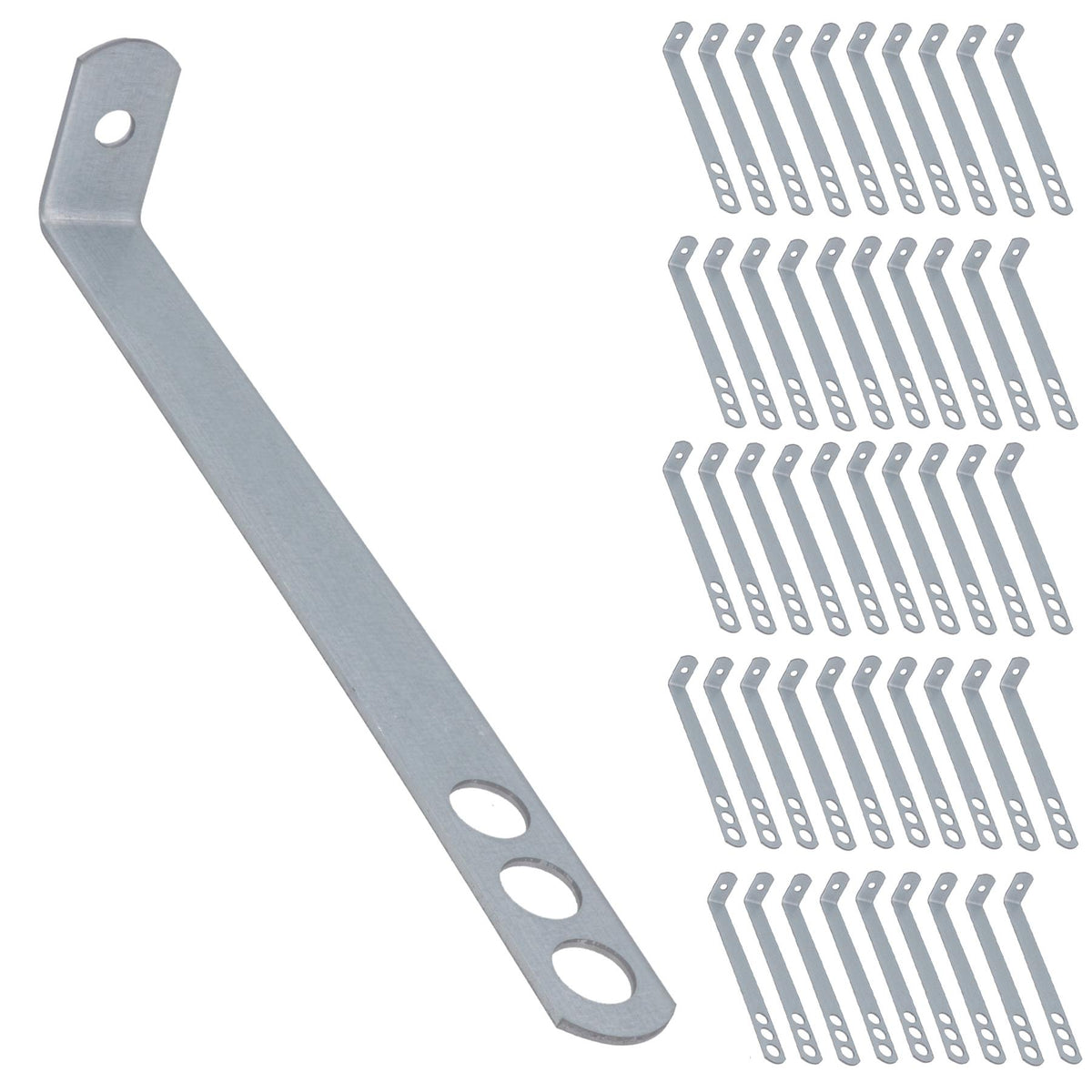 Safety End Frame Cramp Wall Tie 38mm x 200mm Galv Steel Fixing Fastener