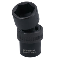 10mm – 19mm 3/8in Drive Universal Swivel Wobble Metric Impact Shallow Socket