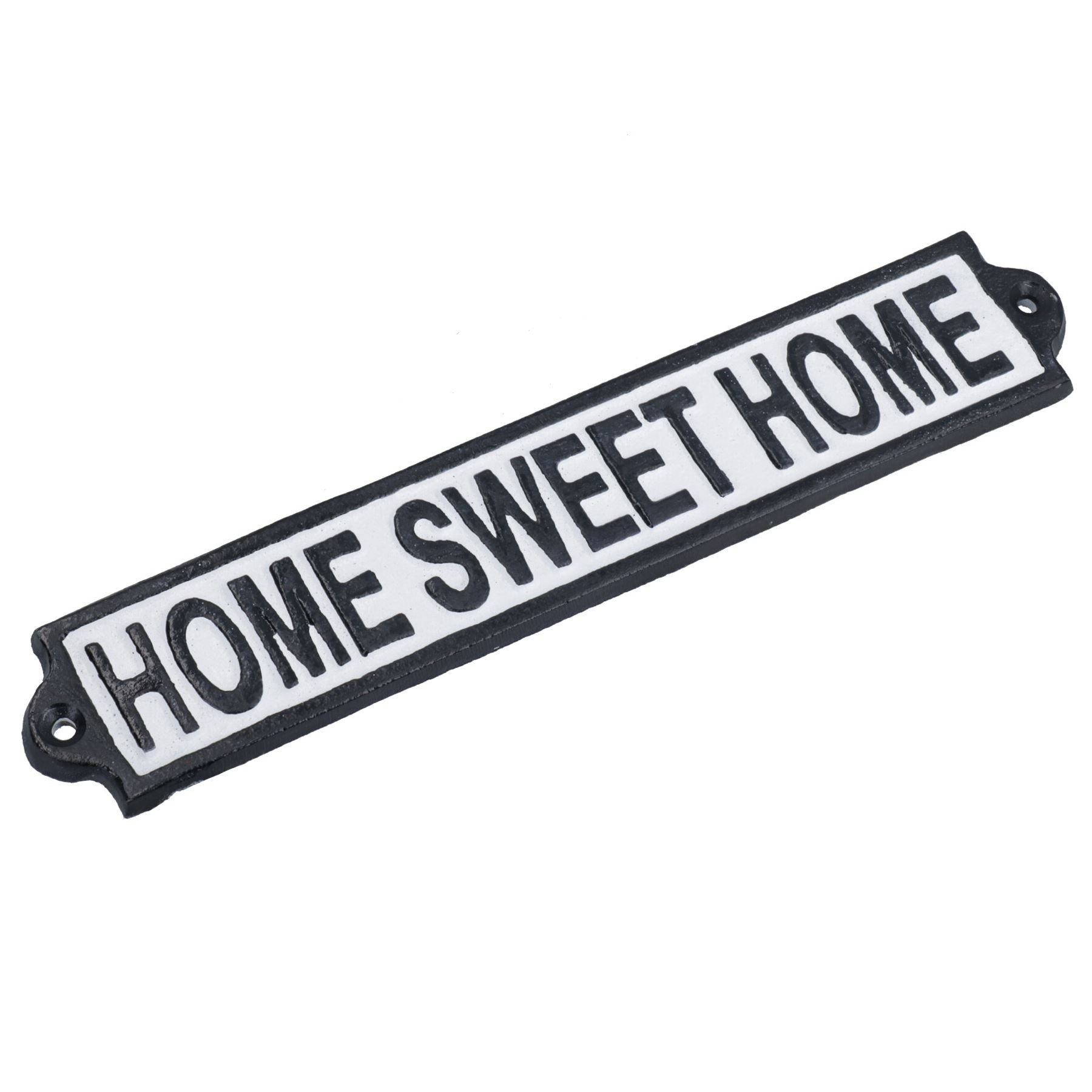 Home Sweet Home Plaque en fonte pour porte, mur, maison, portail, cour, hall