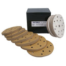 150mm Sanding Discs Aluminium Oxide Abrasive 240 Grit 15 Hole Hook + Loop