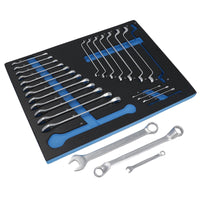 Metric Combination And Double Offset Ring Spanner Wrench Set 6 – 24mm 25pc