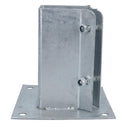 Fence Post Bolt Down Shoe Holder Support Clamp Galvanised 75 x 75mm