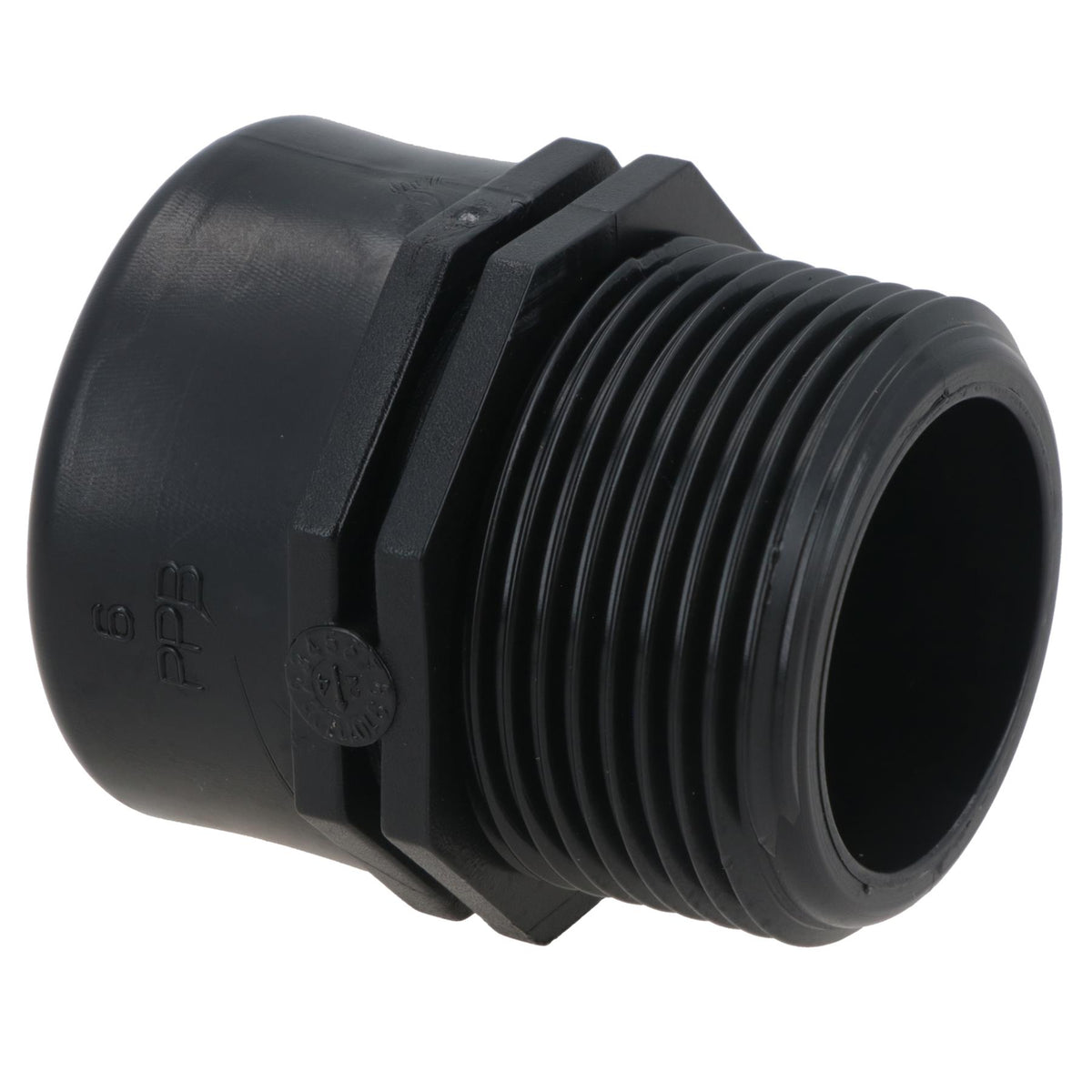 Polypropylene PP Threaded Reducing Socket Male – Female 1-1/4in – 1in BSP