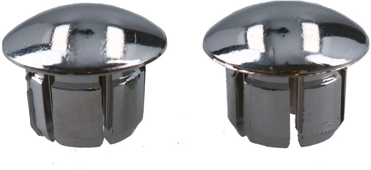 Lenkerrohr Kunststoff Endstopfen Chrom 19mm Push Bung Bar Caps Fahrrad Zyklus