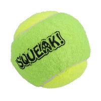 3pk Medium Squeaky Tennis Balls Puppy Dog Chuck Fetch Play Time- 6.5cm