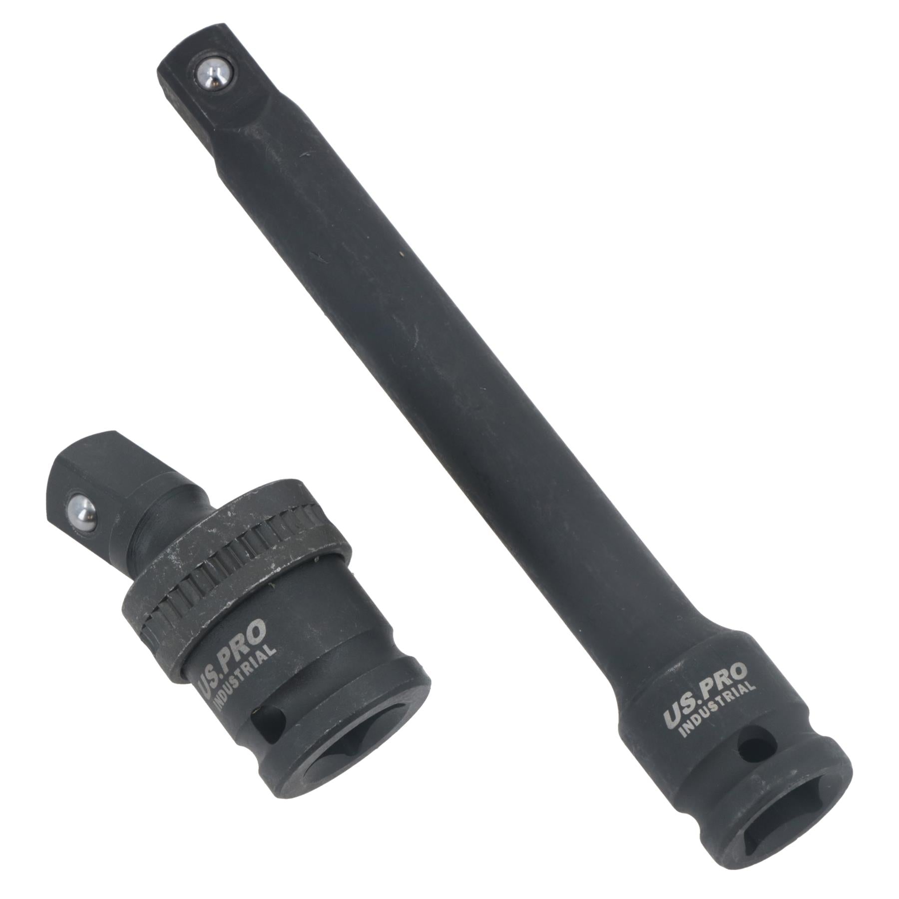 Barre d'extension pour douilles à chocs profondes métriques à entraînement 1/2" + joint universel 10 – 27 mm