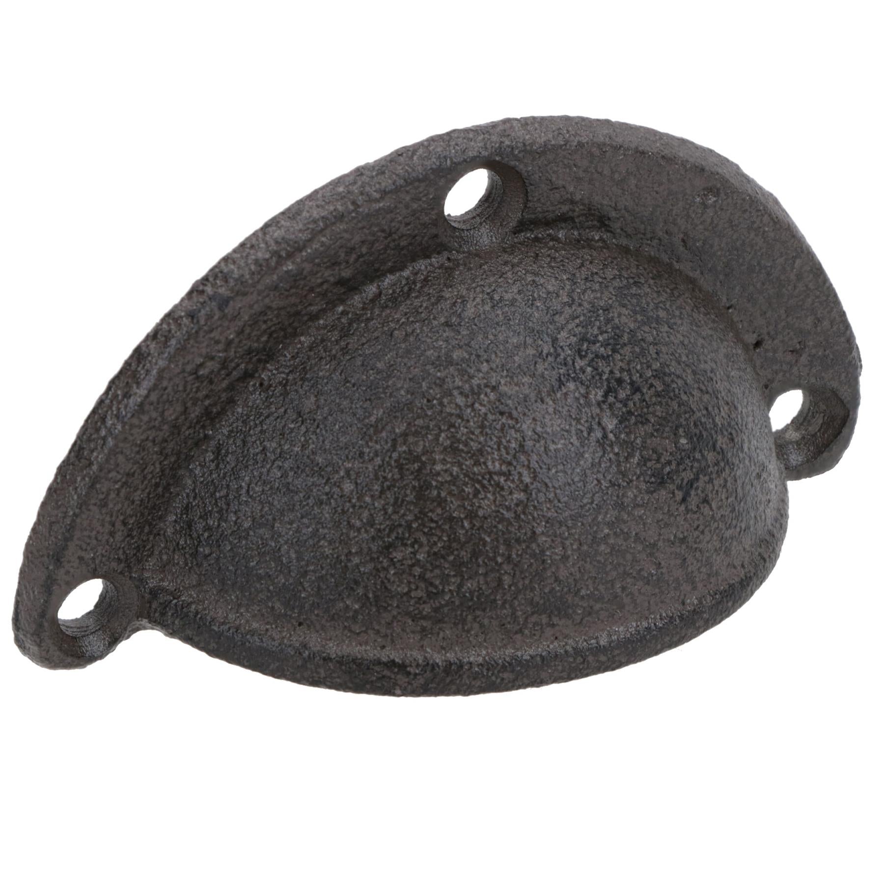Furniture Door Pull Handle Cast Iron Cupboard Drawer Chest Shell Cup Clam