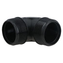 Polypropylene PP 1-1/2in BSP Male x Male Threaded 90° Elbow Connector