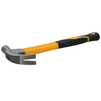 16oz Claw Hammer With Fibreglass Handle Rip Nail Pull Screw Remover Removal