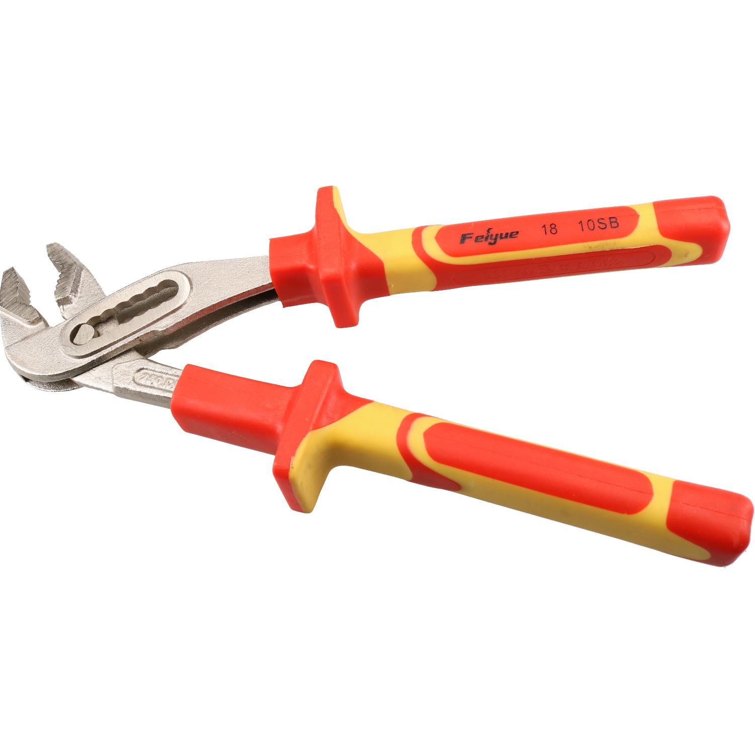 VDE Groove Joint Water Pump Pliers Plumbers Pipe Wrench Grips For Hybrid Use