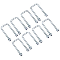 8 boulons en U et écrous à ressort à lames paraboliques jumelés à haute résistance pour remorques Ifor Williams