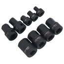 Douilles hexagonales mâles SAE impériales, entraînement 1/4" 3/8", jeu de 9 pièces 1/4" - 3/4"