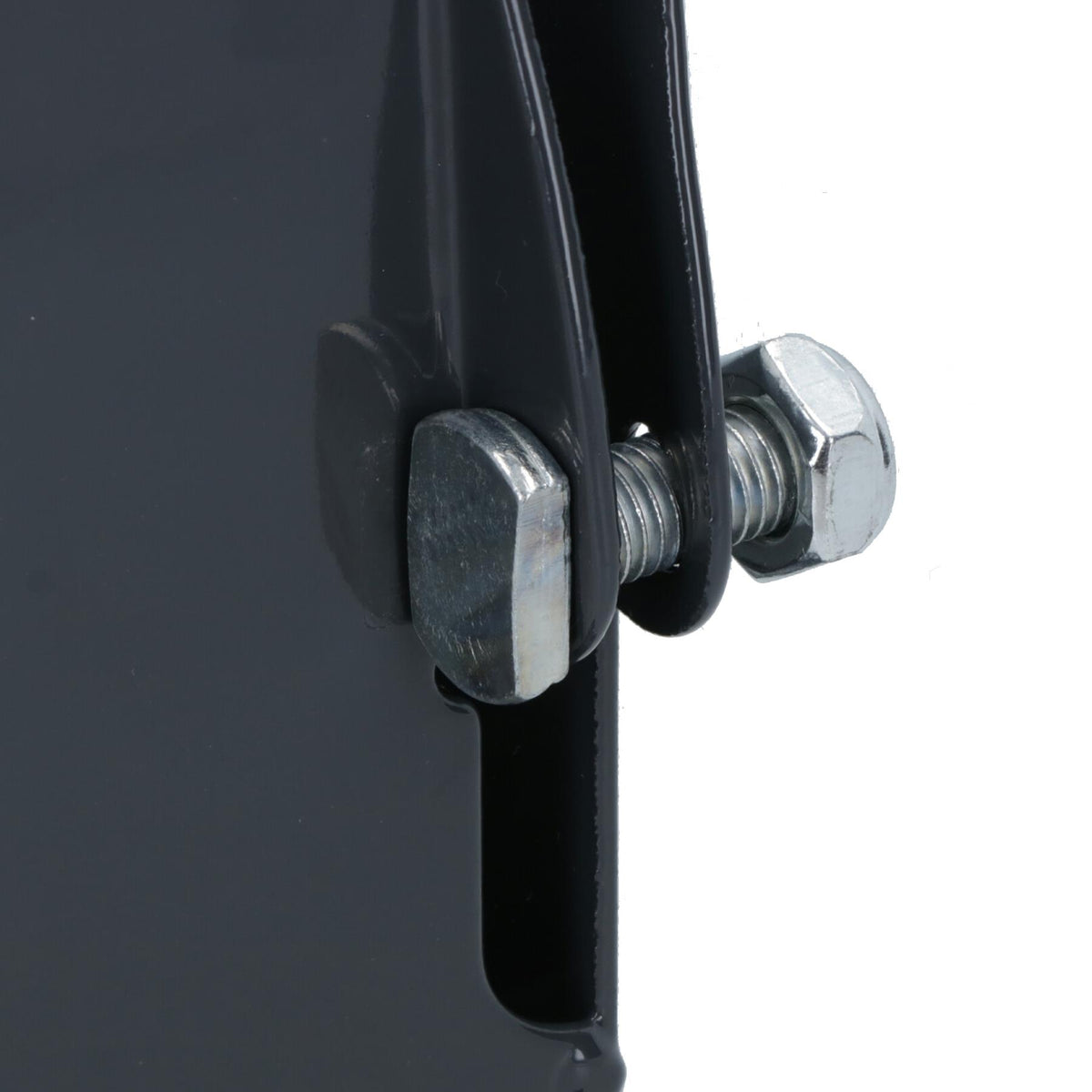 Grey Flush Fit Fence Post Bolt Down Shoe Holder Support 75mm x 75mm
