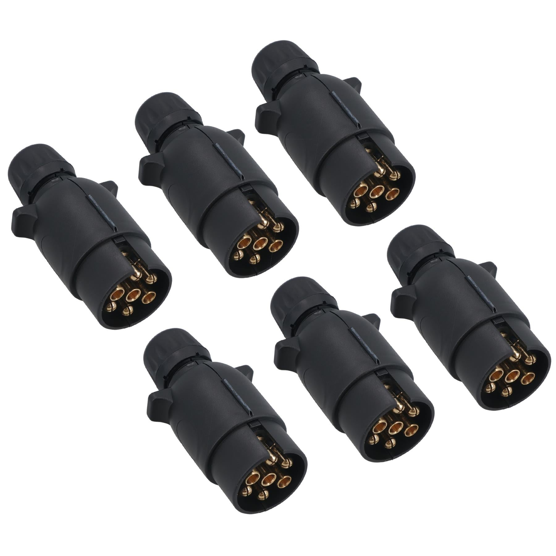 12N 7-poliger Stecker aus Kunststoff für Autoanhänger, Wohnwagen, elektrische Verkabelung, Lichteranschluss