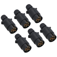 12N 7 Pin Plug Plastic Car Trailer Caravan Electrical Wiring Lights Connector