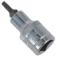 T25 Außen-Torx-Bit Stern-Stecknuss 1/2 Zoll Antrieb Standard Innen Chrom-Vanadium-Stahl
