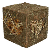 3PK Small Animal Guinea, Rabbits Boredom Breaker Large Hay Cube 20x20x20cm