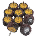 50mm 80 Grit Abrasive Flap Wheel Discs Sanding Rust Removal 6mm Shank