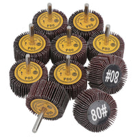 50mm 80 Grit Abrasive Flap Wheel Discs Sanding Rust Removal 6mm Shank