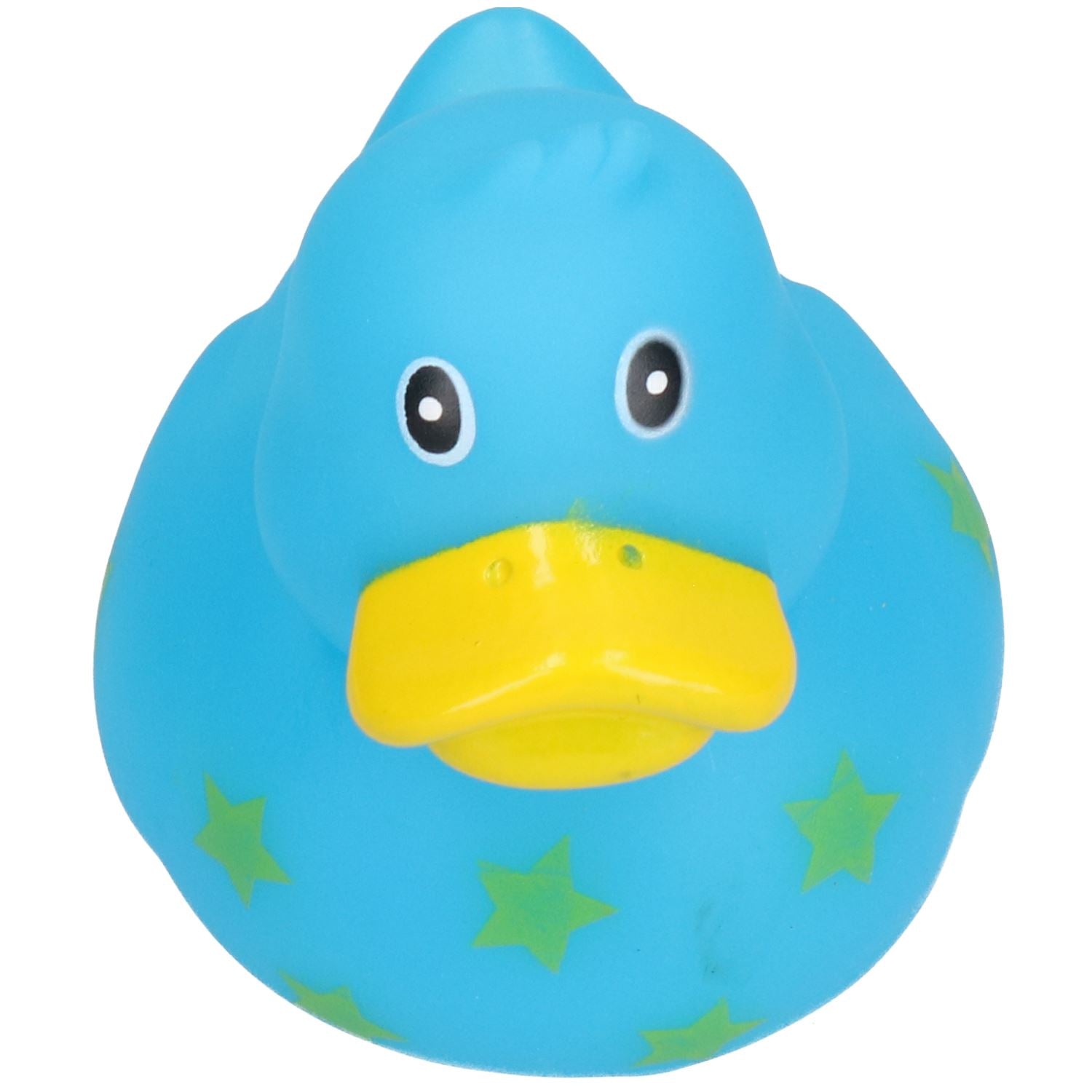 Blue Star Rubber Vinyl Squeaky Duck Dog Toy With Internal Squeak 8x10cm