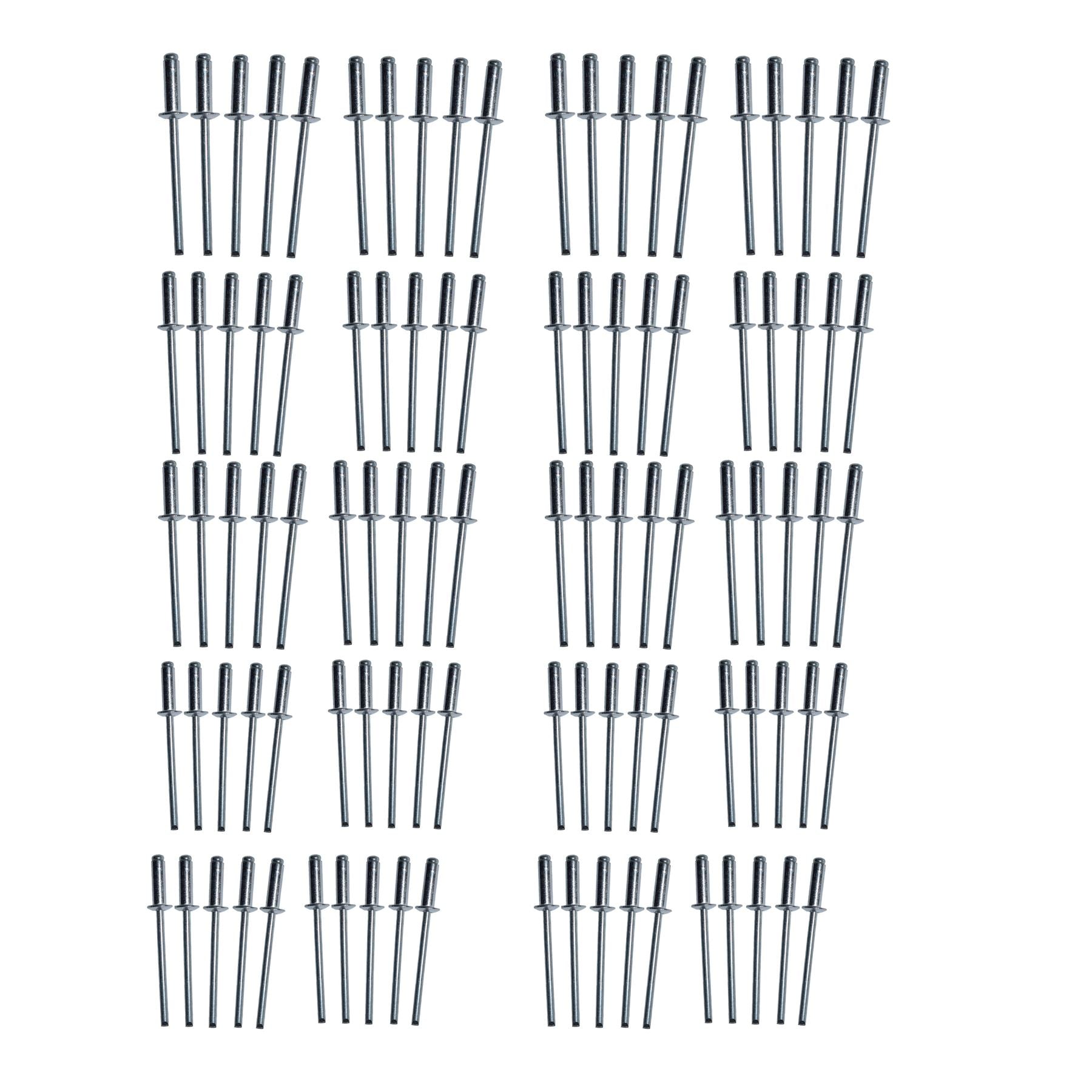 Metrische Aluminium-Blindnieten, Set mit Befestigungselementen, 3,2 mm, 4,0 mm, 4,8 mm