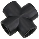Polypropylene PP 3/4in BSP Female Threaded Cross Way Tee Piece 4 Way