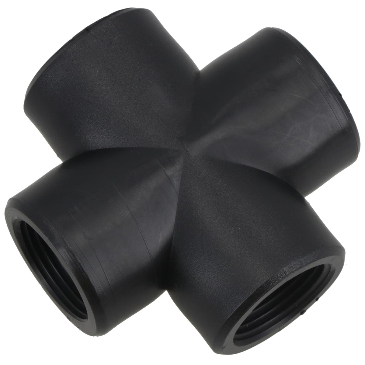Polypropylene PP 3/4in BSP Female Threaded Cross Way Tee Piece 4 Way