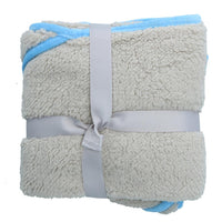 Blue Super Soft Puppy Small Dog Pocket Blanket Snuggle Blanket 60x60cm 3PK